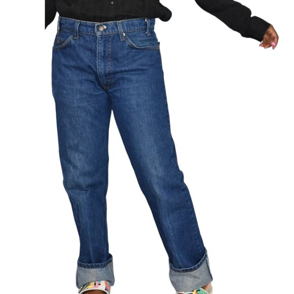 Vintage Levis 505 Jeans Regular Fit Straight Leg Denim Cotton SF 207 80s Size 34 - Picture 8 of 15